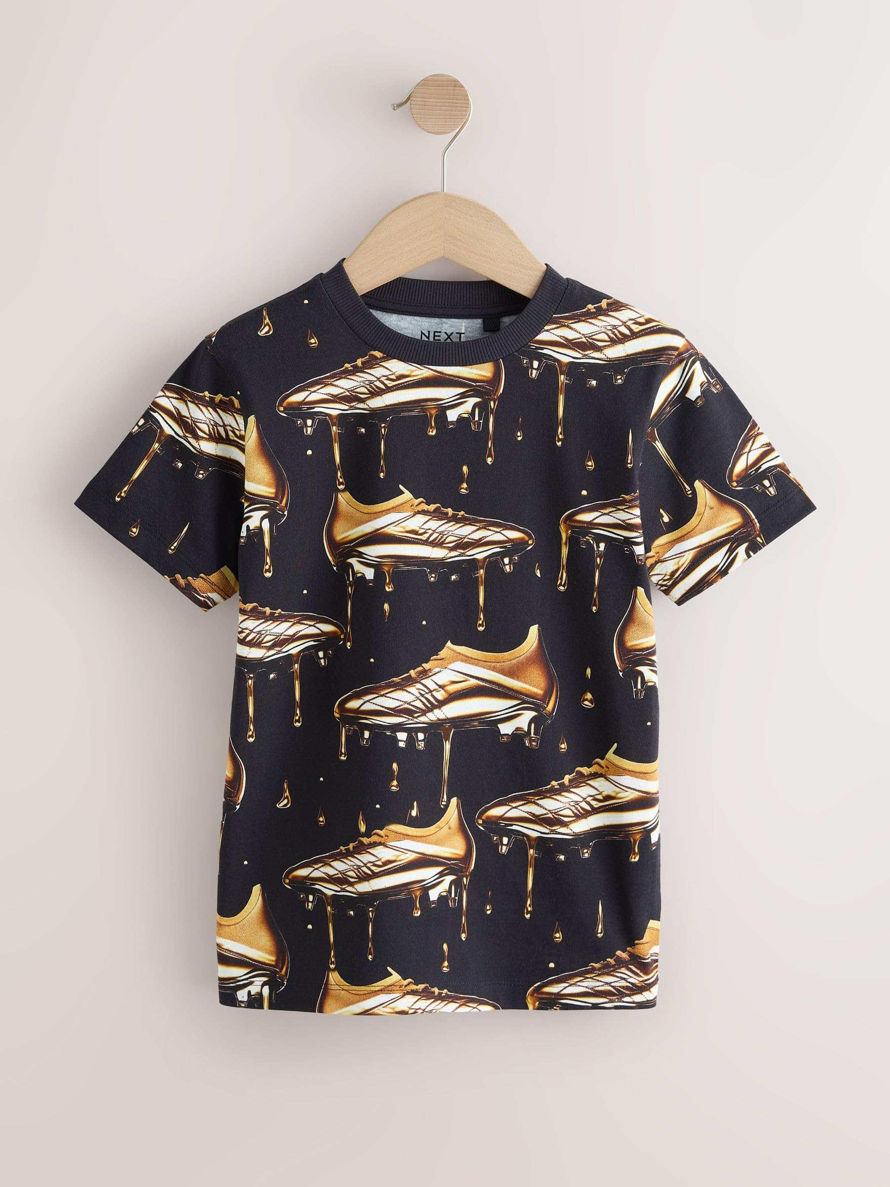 NEXT Jungen Regular Fit Kurzarm-T-Shirts mit Grafik, 3er-Pack