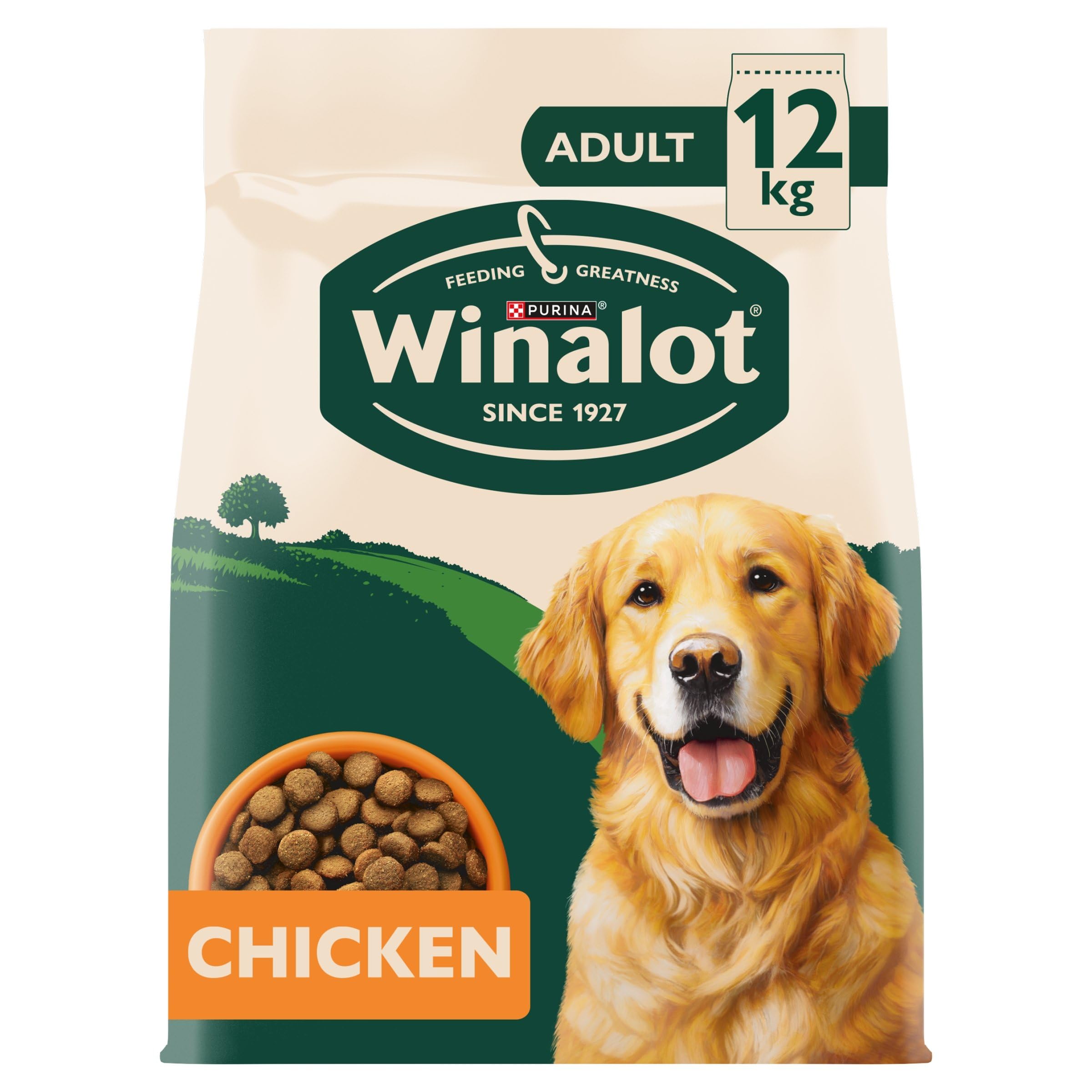 WINALOT Adult Chicken Dry Dog Food 12kg