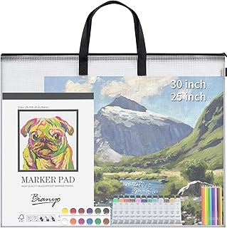Giant 30"x25" Zippered Art Portfolio Bag: Extra-Large Storage for Posters and Scrapbooks
