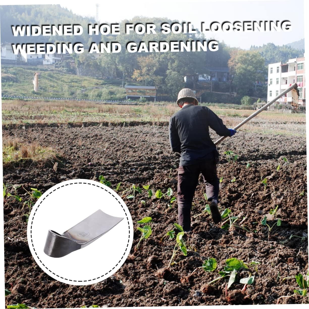 Gardening Hoe for Collecting Rake Weeding Tool Hoe Head for Digging Weeding Loosening Soil