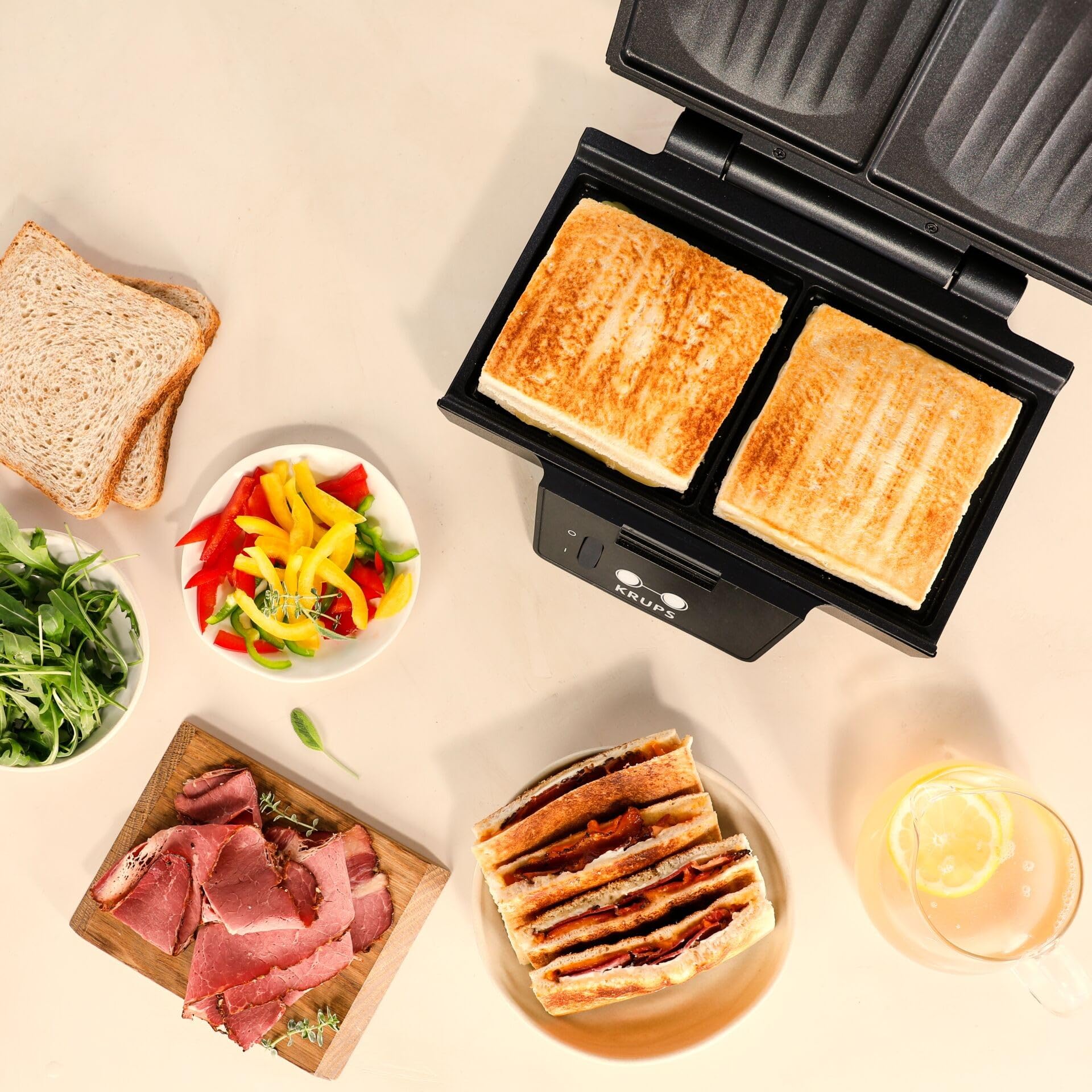 Krups FDK 462 Sandwichmaker nero