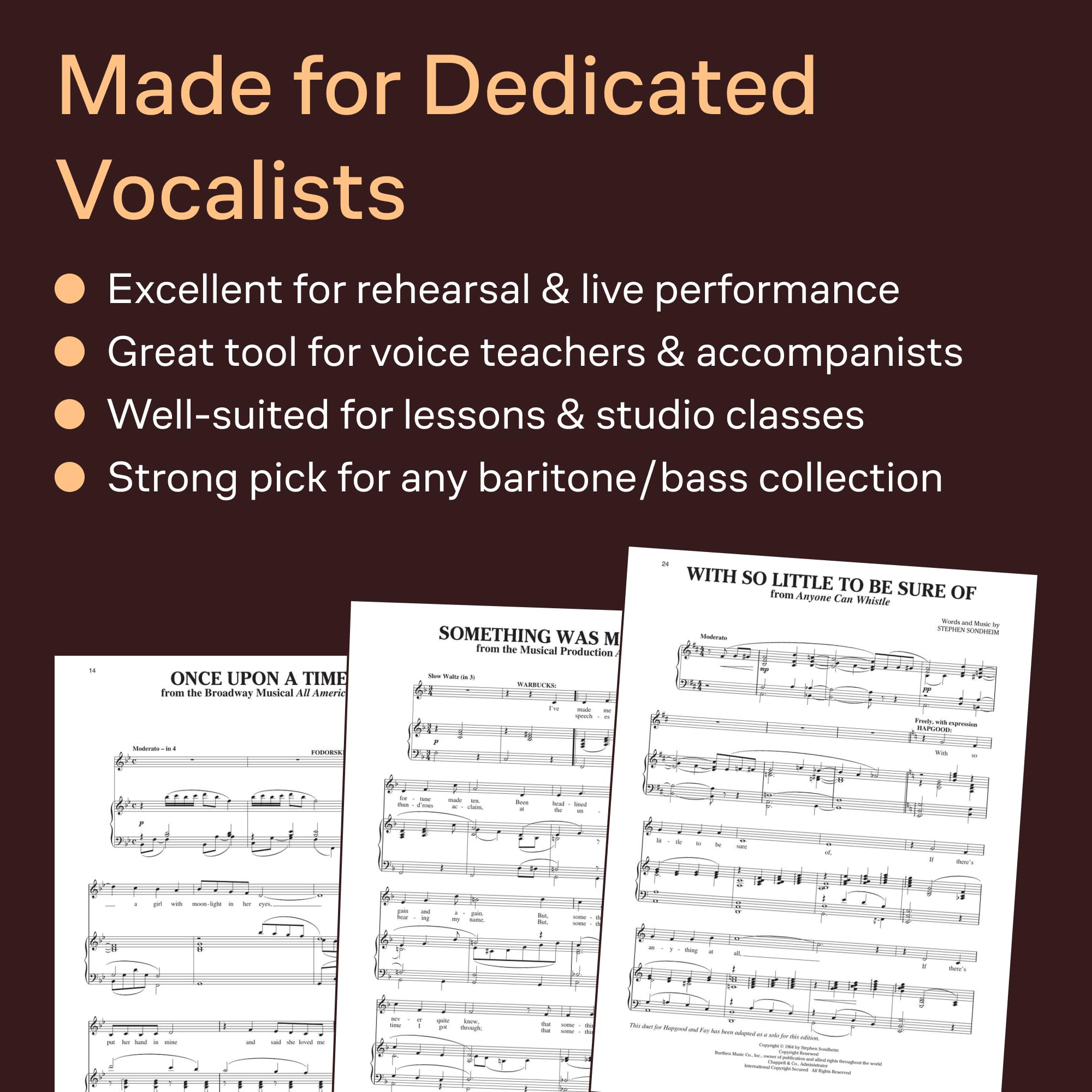 Singer's musical theatre anthology - volume 5 chant+enregistrements online: Baritone/Bass (Singer's Musical Theatre Anthology (Songbooks))