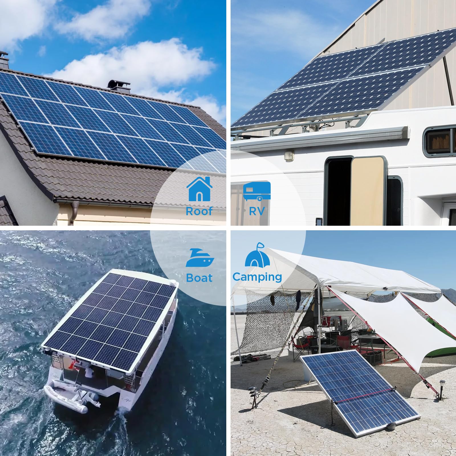 Cavo di prolunga per pannello solare da 6 m, 10 AWG (6,1 m rosso + 6,1 m nero) con connettori maschio e femmina, cavo fotovoltaico impermeabile IP68 per casa, barca, camper sistemi solari