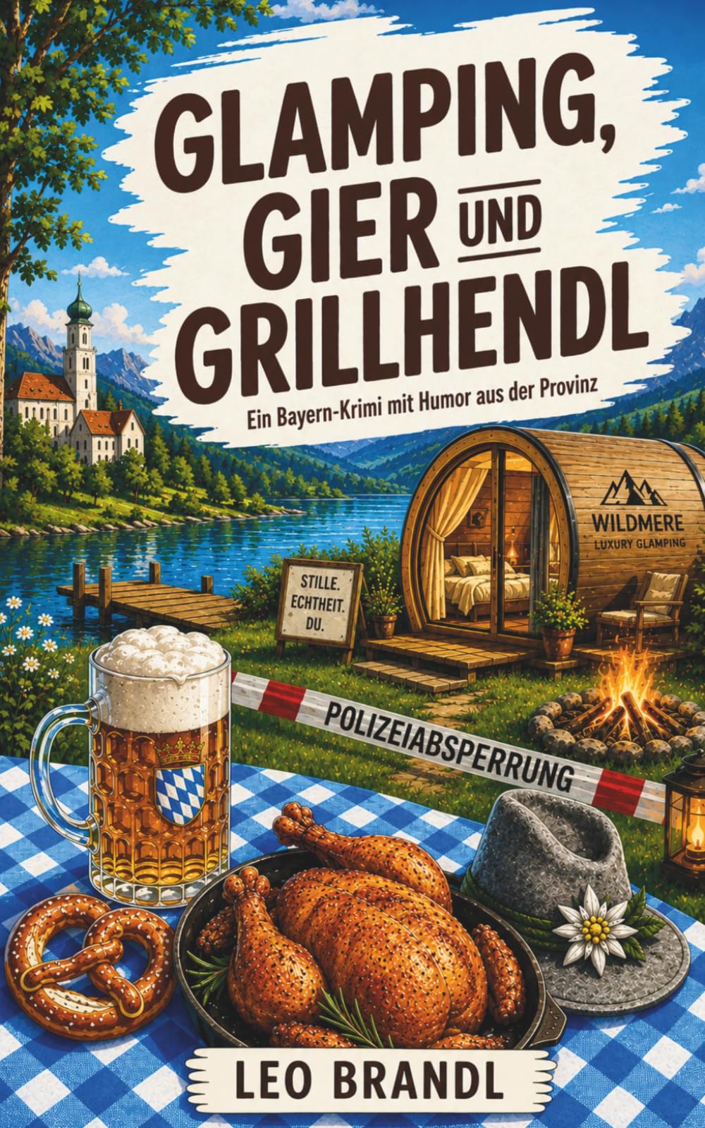 Glamping, Gier und Grillhendl: Ein Bayern-Krimi mit Humor aus der Provinz (Ammersee-Krimis von Leo Brandl)