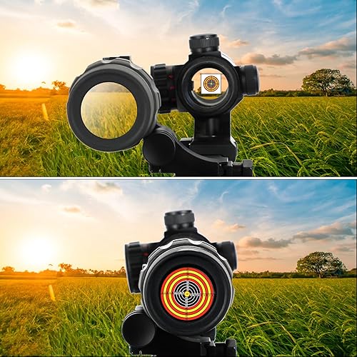 Miniatura 6 de 1.5X - Lupa de alcance óptico de punto rojo 5X con montaje abatible a lateral