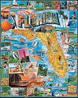 White Mountain Puzzles Florida - 1000 Piece Jigsaw Puzzle