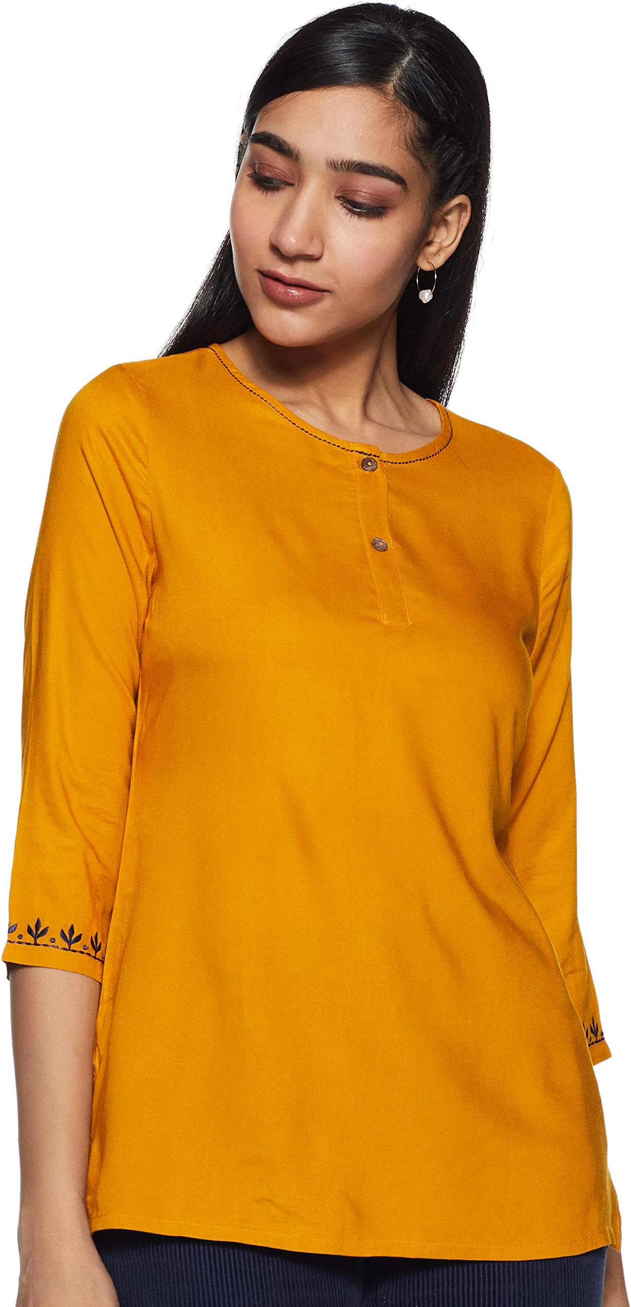 ABOF Women's Rayon Straight Kurta