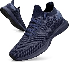 Men's Trainers Lightweight Breathable Sneakers Running Bambas Sneakers Running Jogging Walking Casual Athletic Tennis Fitness Gym