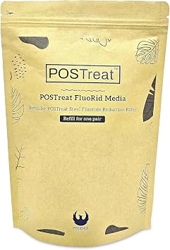 PHOENIX GRAVITY POSTreat FluoRid Media Refill for POSTreat Steel Fluoride Reduction Filters, Removes > 95% Fluoride from drinking water