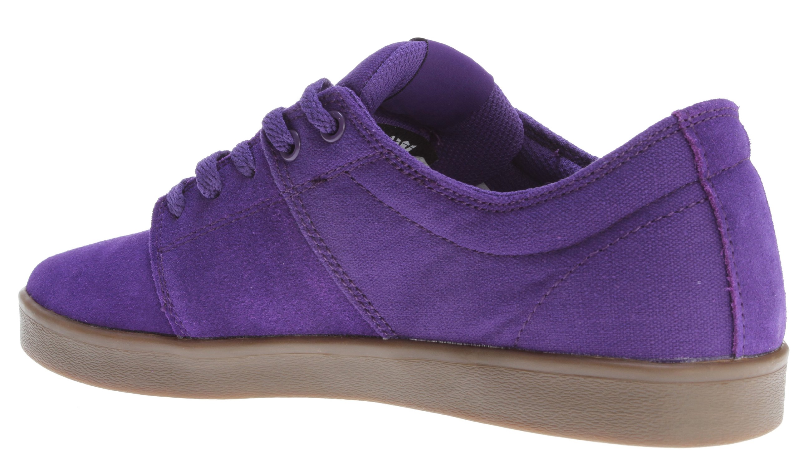 Supra Tk Low Stacks Skate Shoe Mens Purple Suede Canvas