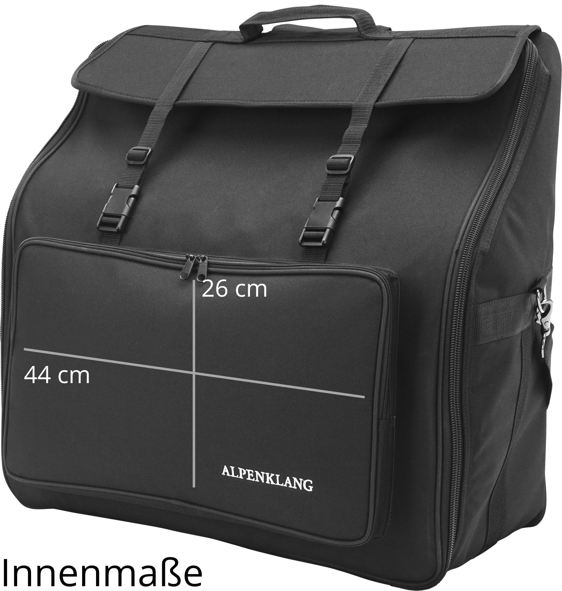 Alpenklang Borsa per fisarmonica fisarmonica a 120 bassi (cinture a tracolla, idrorepellente, imbottita, gigbag per fisarmonica, borsa da trasporto)