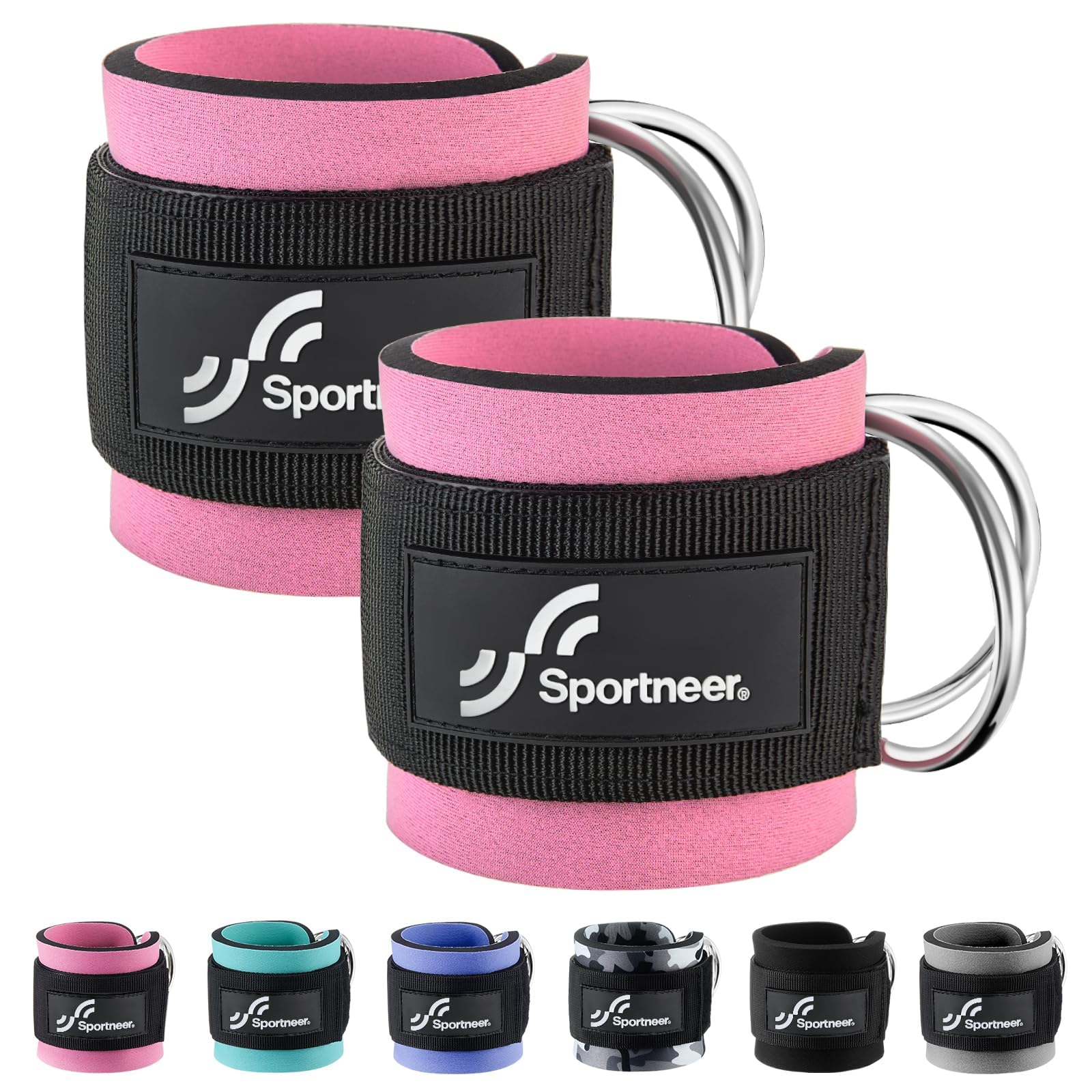 Sportneer Ankle Strap for Cable Machine Adjustable Ankle Straps (Pair) for Leg Extensions, Booty Hip Abductors, Kickbacks, Glute Workouts and Curls in Home and Gym - Cuff Attachment for Men & Women (B09NPTVY1R) Amazon Price History, Amazon Price Tracker