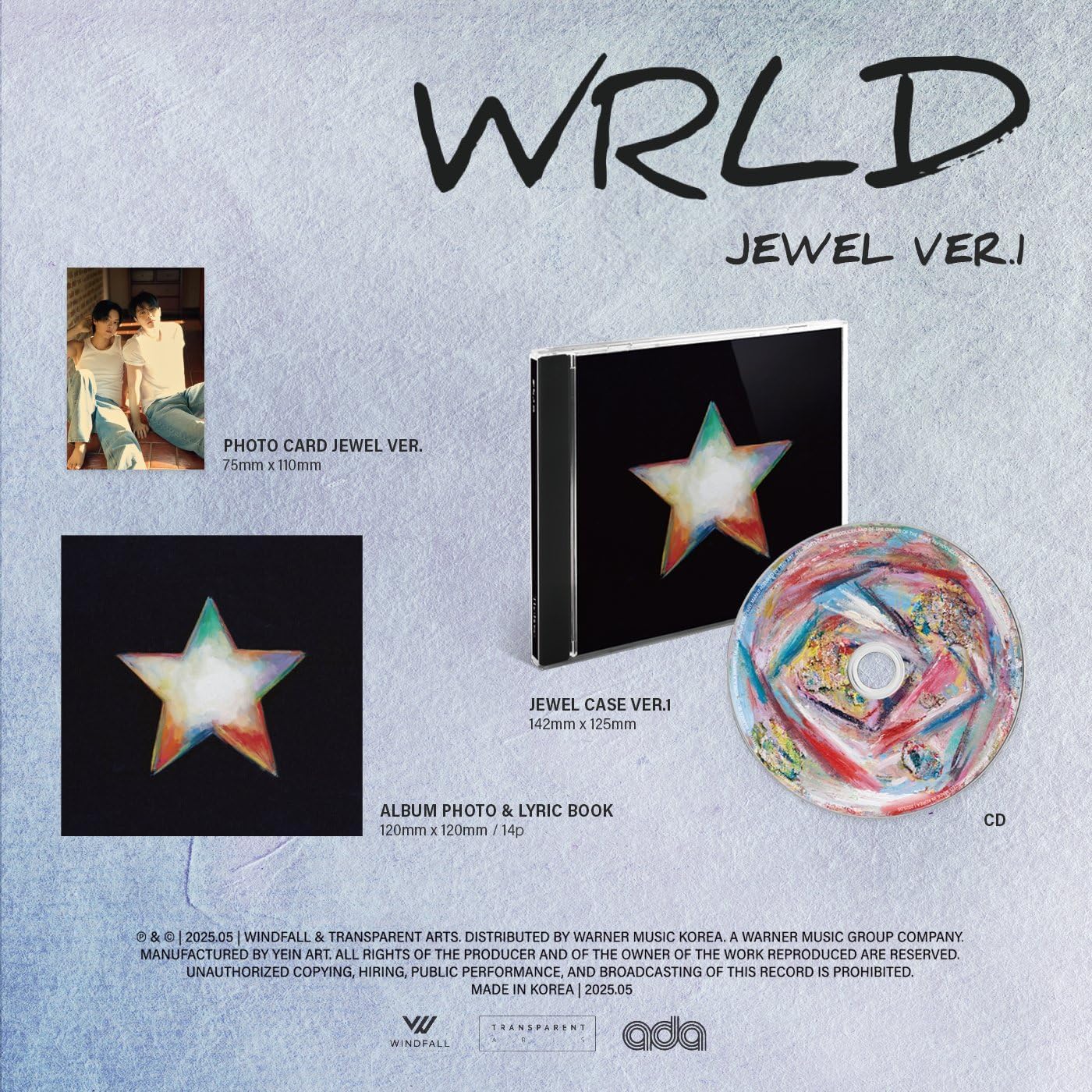 The Rose WRLD Album with Tracking Sealed WORLD (2 Version Set(1ea Deluxe+1ea Jewel))