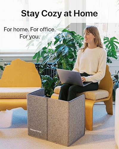 Miniatura 5 de Calentador para debajo del escritorio, silencioso y energéticamente eficiente, calentador personal debajo del escritorio para piernas y pies, para