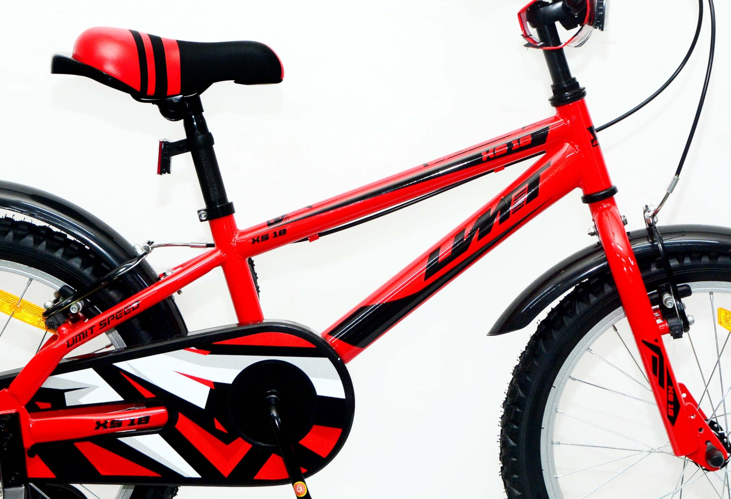 Bicicleta 18 Pulgadas niño | Bicicleta niño 6-9 años + Frenos V-Break + Estabilizadores + Cuadro Acero | Segura y Resistente