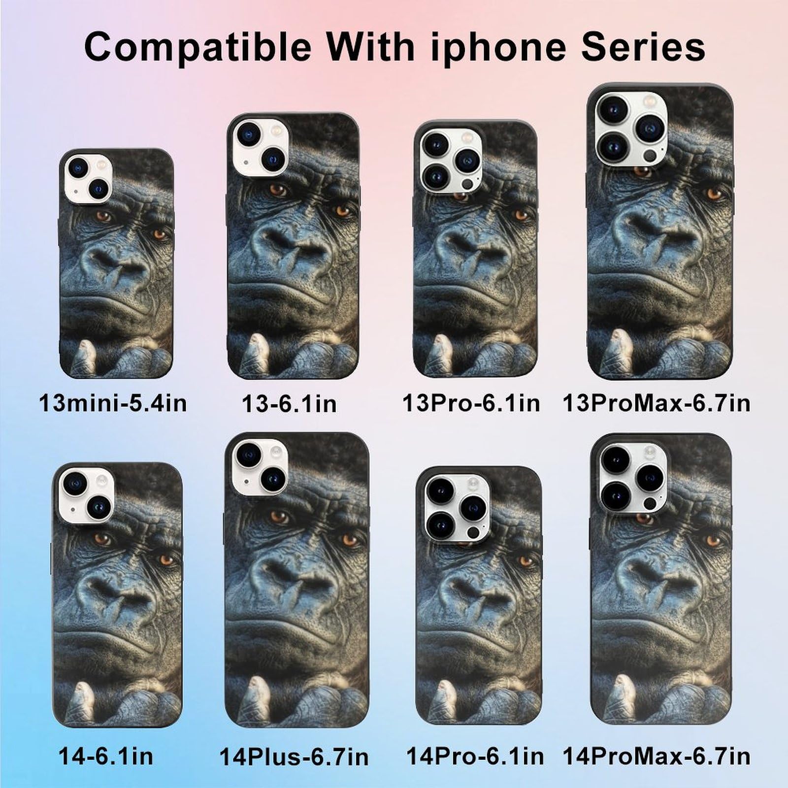 Amazon.co.jp: iPhone 14 ケース 考えてるゴリラ iPhone 14 用 ケース