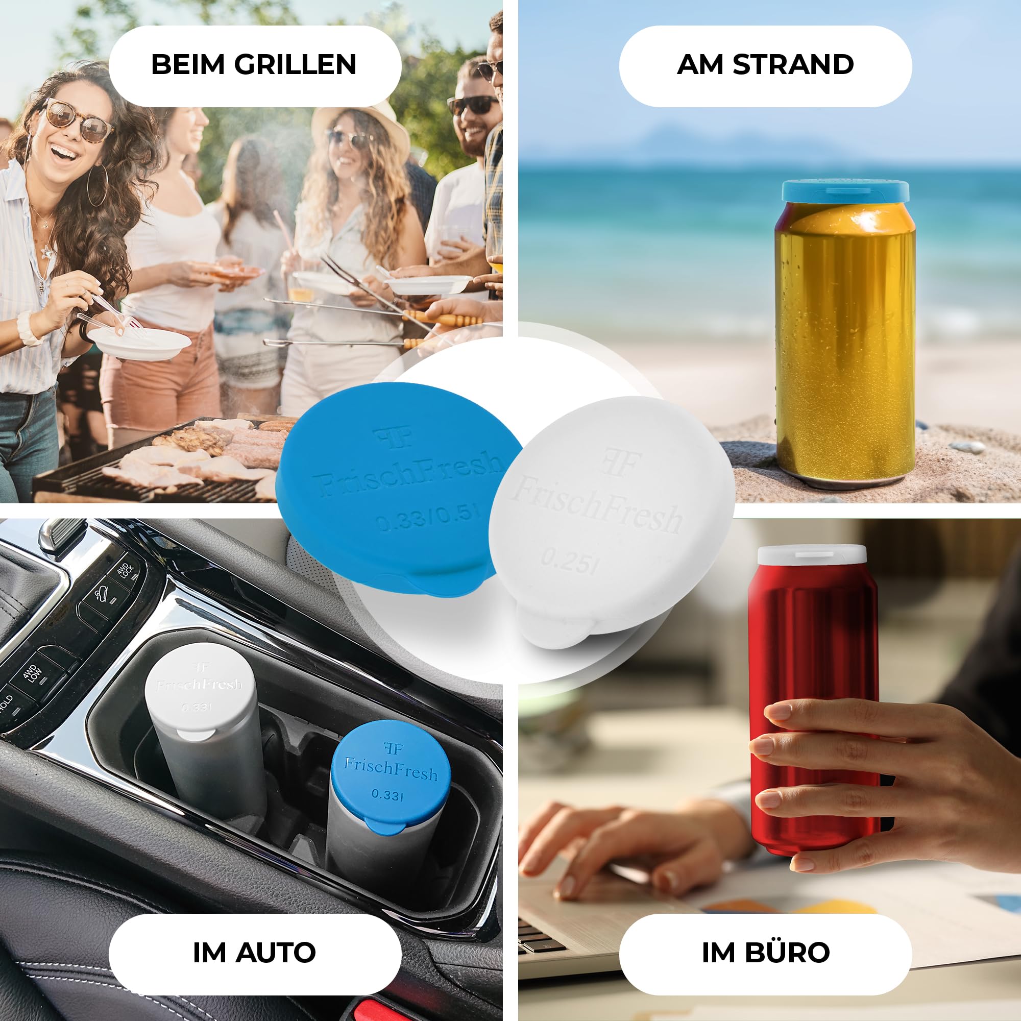 3 Couvercles De Canette Avec Paille - En Silicone, étanches (rose, Violet, Rouge) - Pour Soda, Bière, Jus, Transport Facile