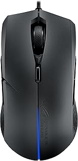 ASUS Ambidextrous Optical Gaming Mouse - ROG Strix Evolve | Wired Gaming Mouse for PC | 7200 DPI, Omron Switches | 4 Customizable Ergonomic Styles | Aura Sync RGB, Armoury II