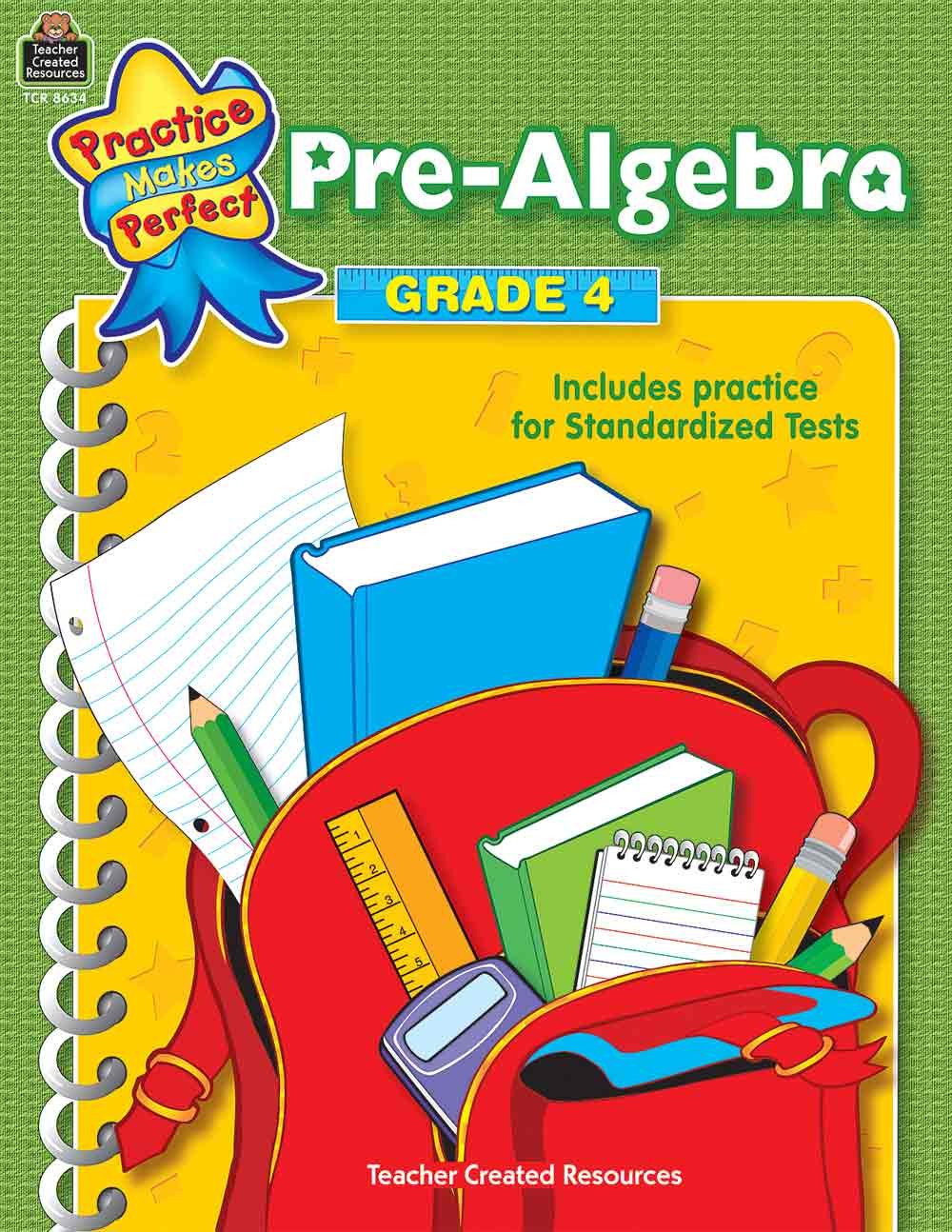 Pre-Algebra Grade 4: Pre-algebra Grade 4
