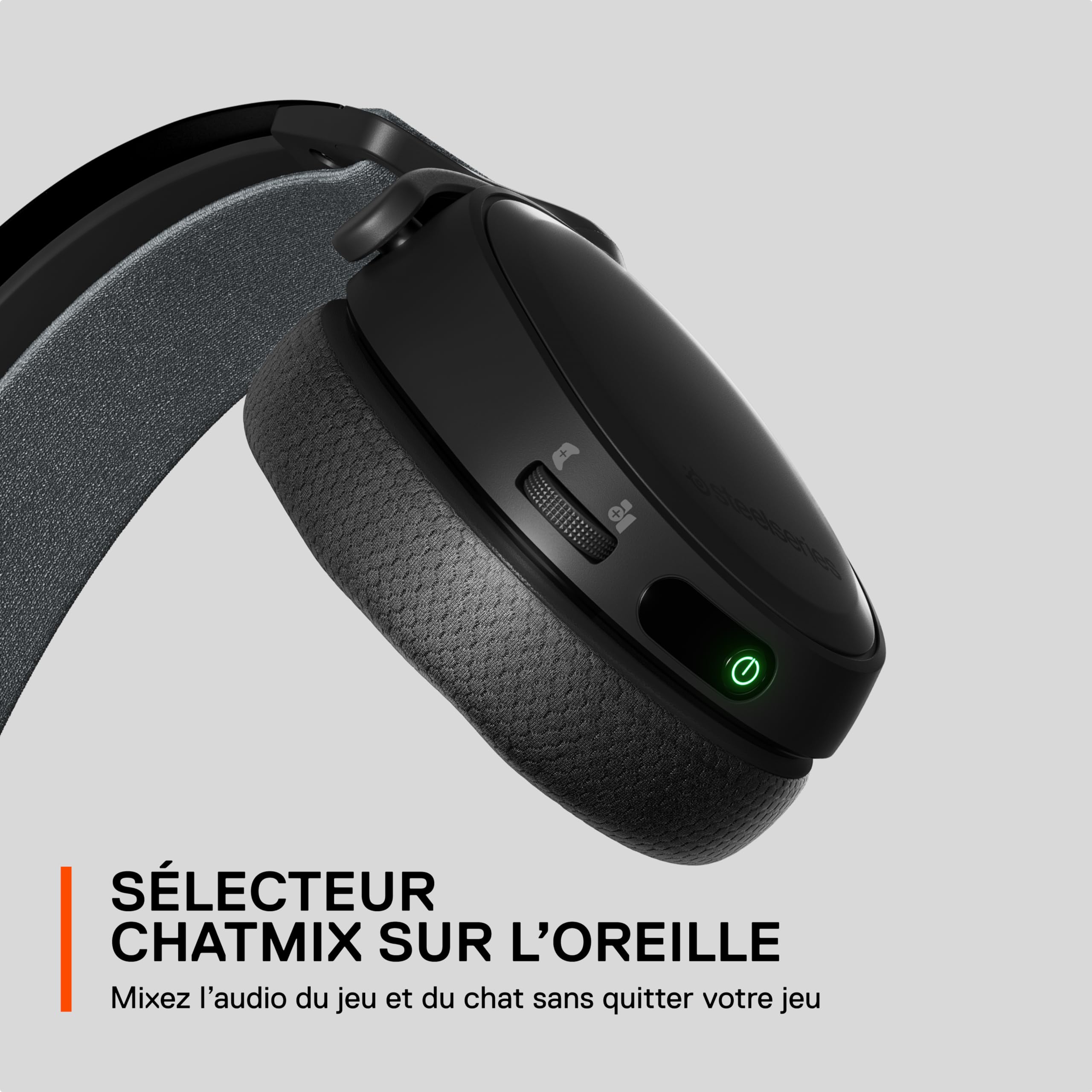 SteelSeries Arctis 7+ - Casque gaming sans fil - Sans perte 2,4 GHz - 30 heures d’autonomie de la batterie - Pour PC, PS5, PS4, Mac, Android et Switch - Noir
