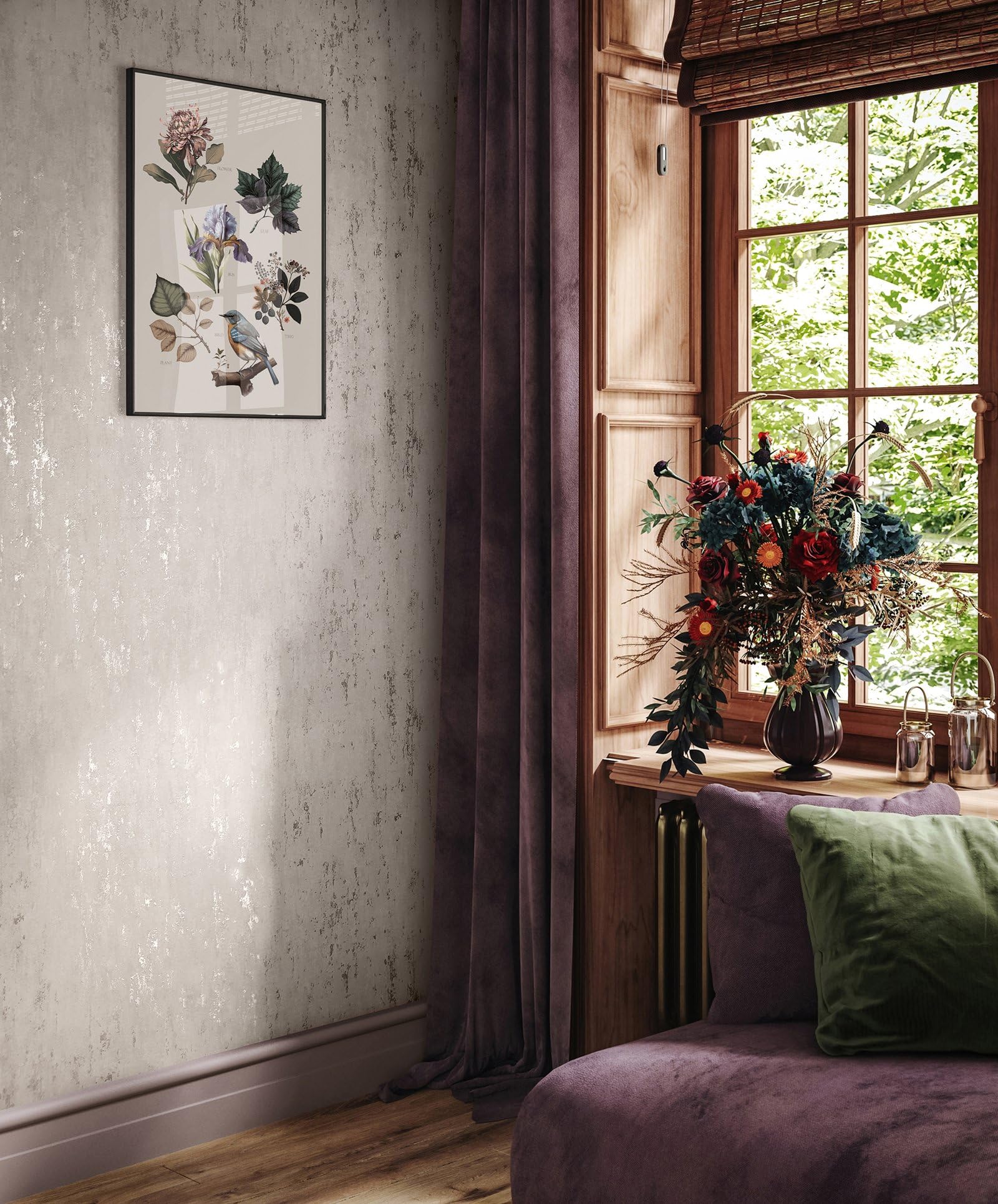 Galerie 35125 City Romance Pink Industrial Wallpaper