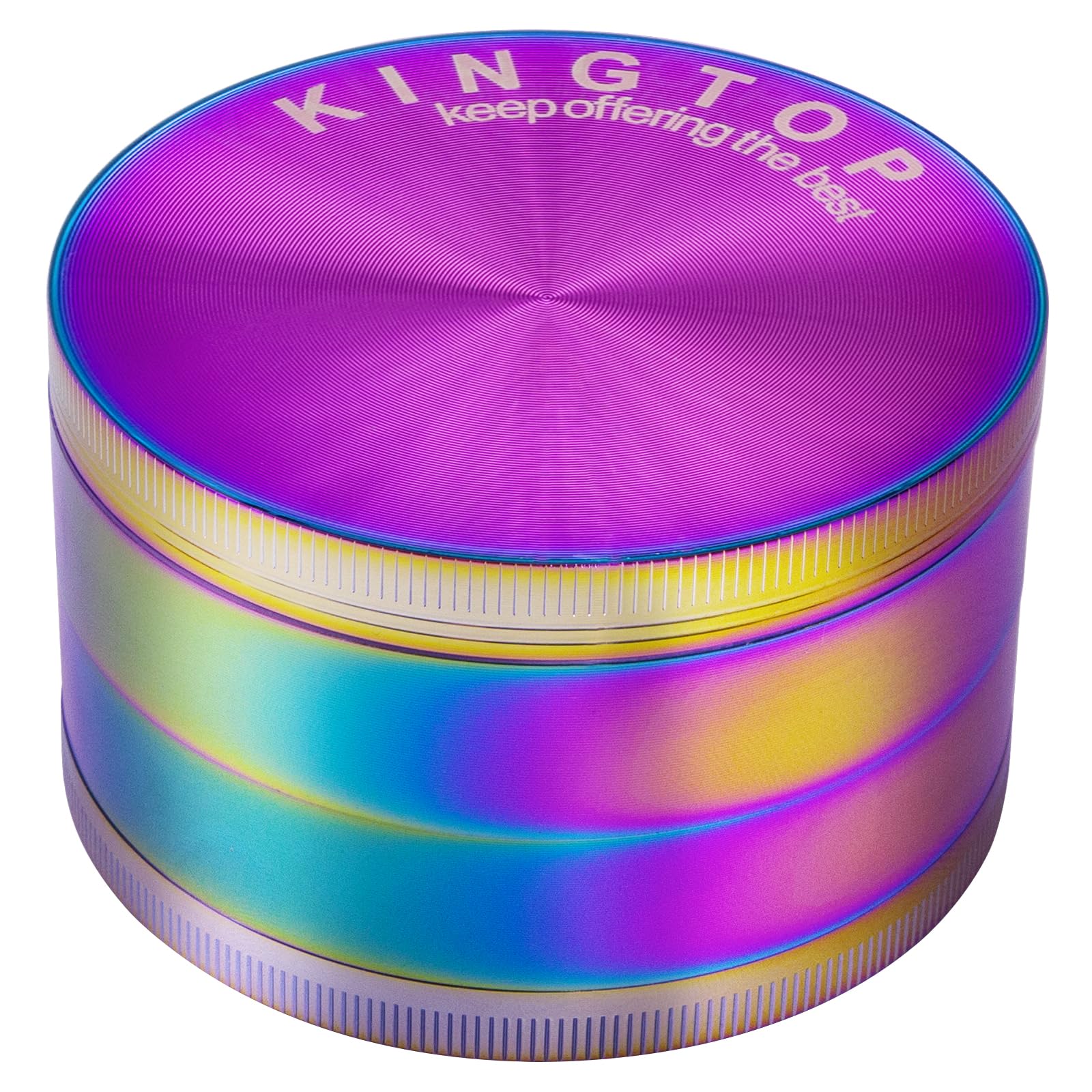 KINGTOP 3 Inch Large Grinder, Zinc Alloy Mills (Colorful)
