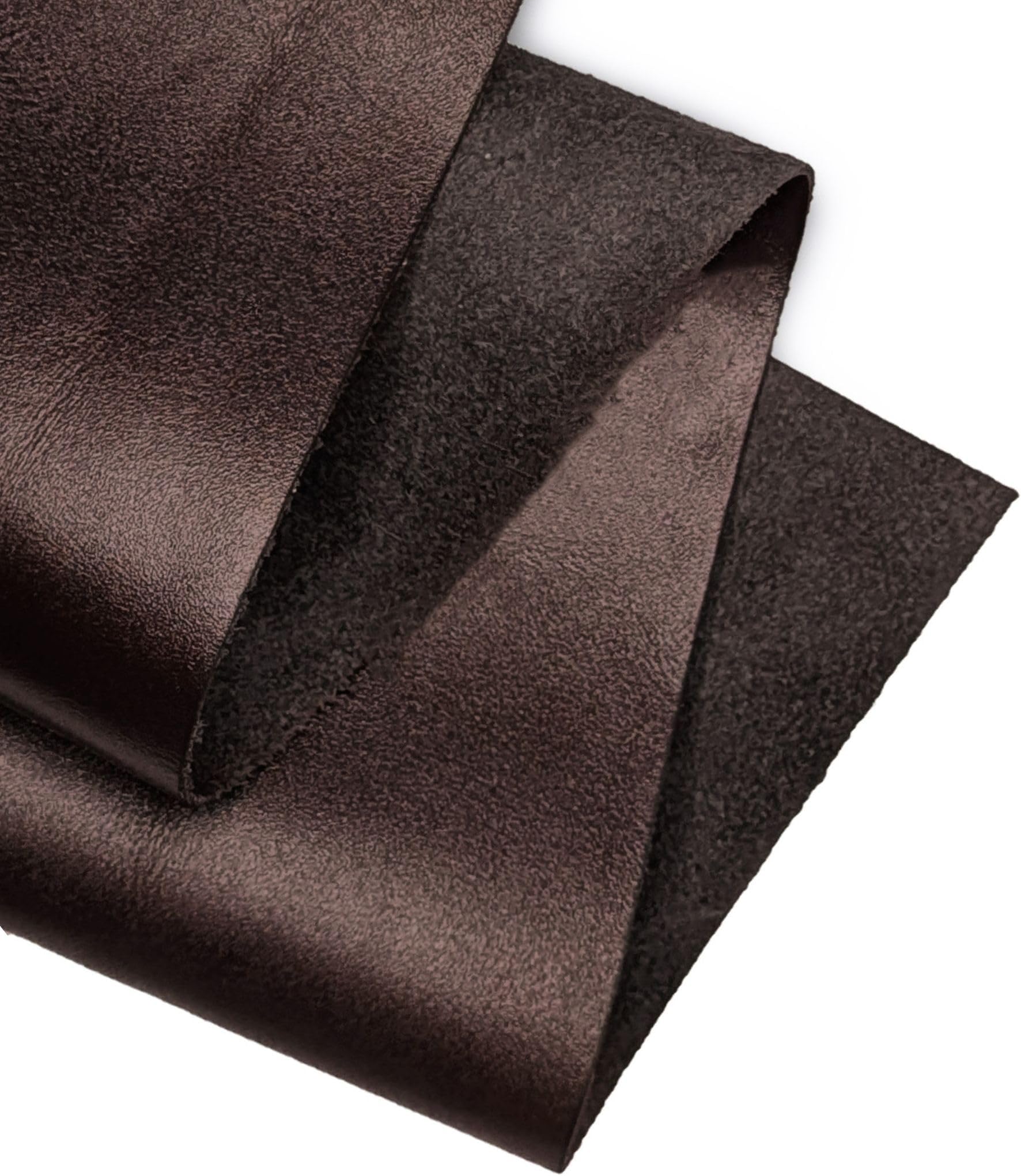 Real Leather Sheets | Full Grain Tooling Leather | 1.3-1.5mm Thick | Cowhide Leather Sheet for Leathercrafts, Repairing and Home Decor by Kozmo (Chocolate Brown, 12" X 24")