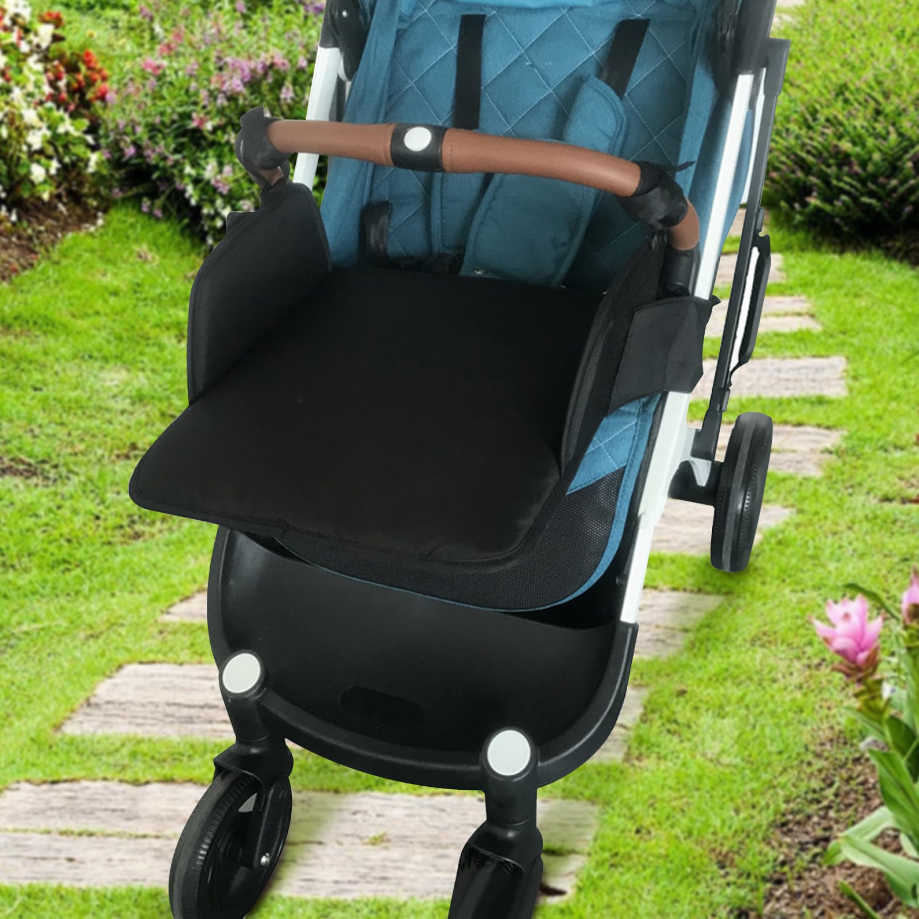 Kinderwagen Fußruhe 11.8x13.8 '' PE Wear-resistente Kinderwagen-Board-Erweiterung sicher ＆ Bequemes Zubehör für Babykind
