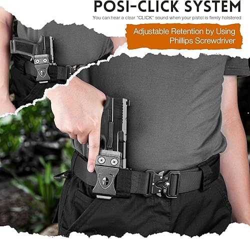 Miniatura 5 de WARRIORLAND IWB Funda Kydex, diseñada exclusiva y exclusivamente para pistola Canik Mete MC9  MC9L solamente, con corte de garra y óptica, funda de