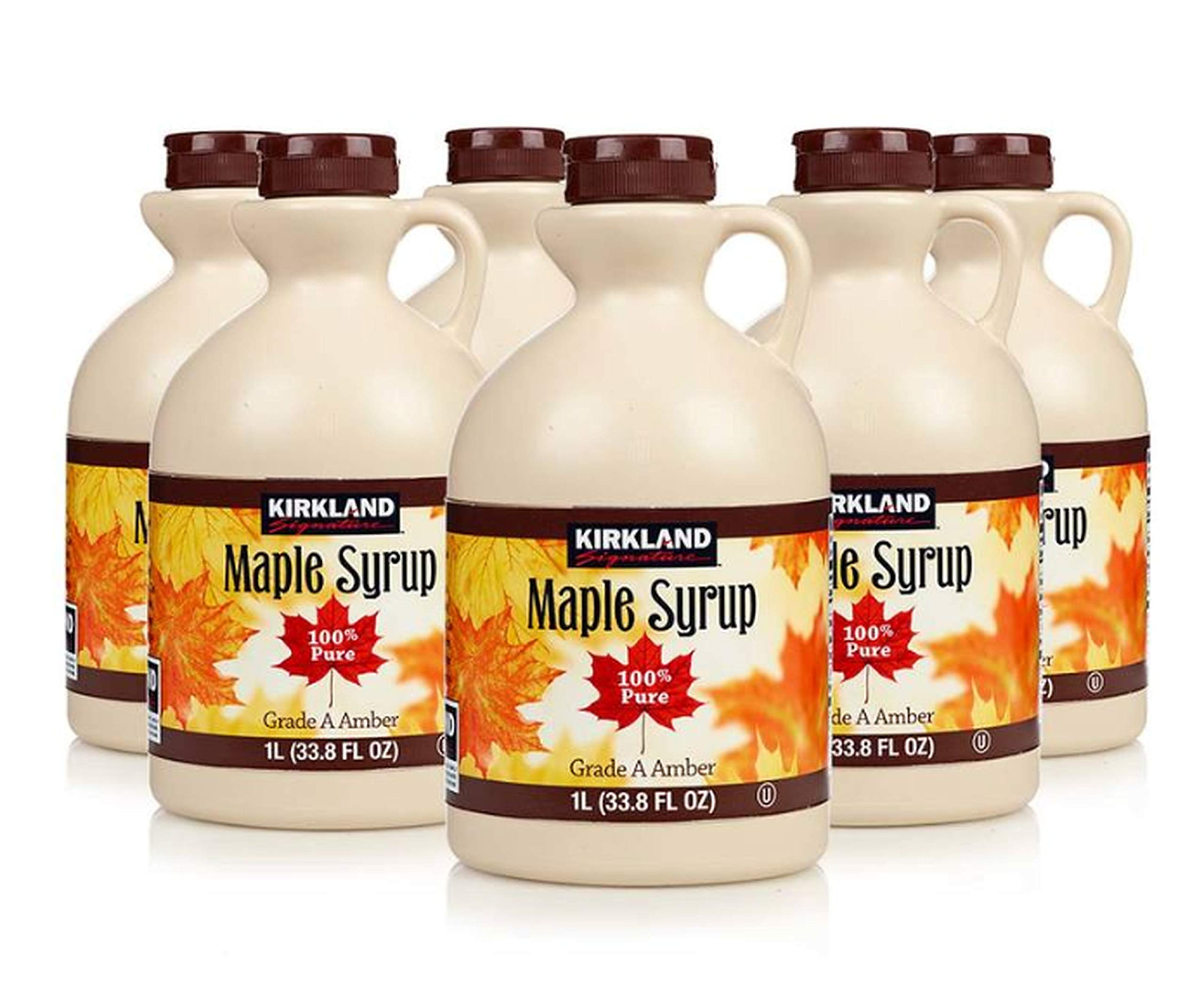 Kirkland - Jarabe de arce, 100 % puro y natural, grado A, sabor fuerte, 1 l