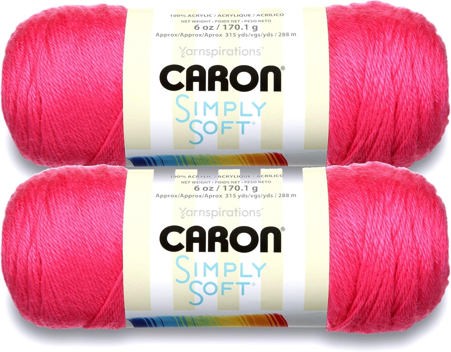 Bulk Buy: Caron Simply Soft Yarn Solids (2-Pack) (Berry Blue)