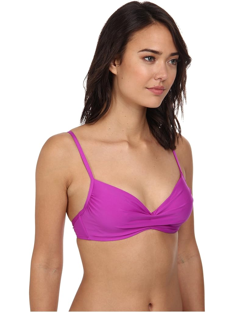 Badgley Mischka Solid Underwire Bra Top