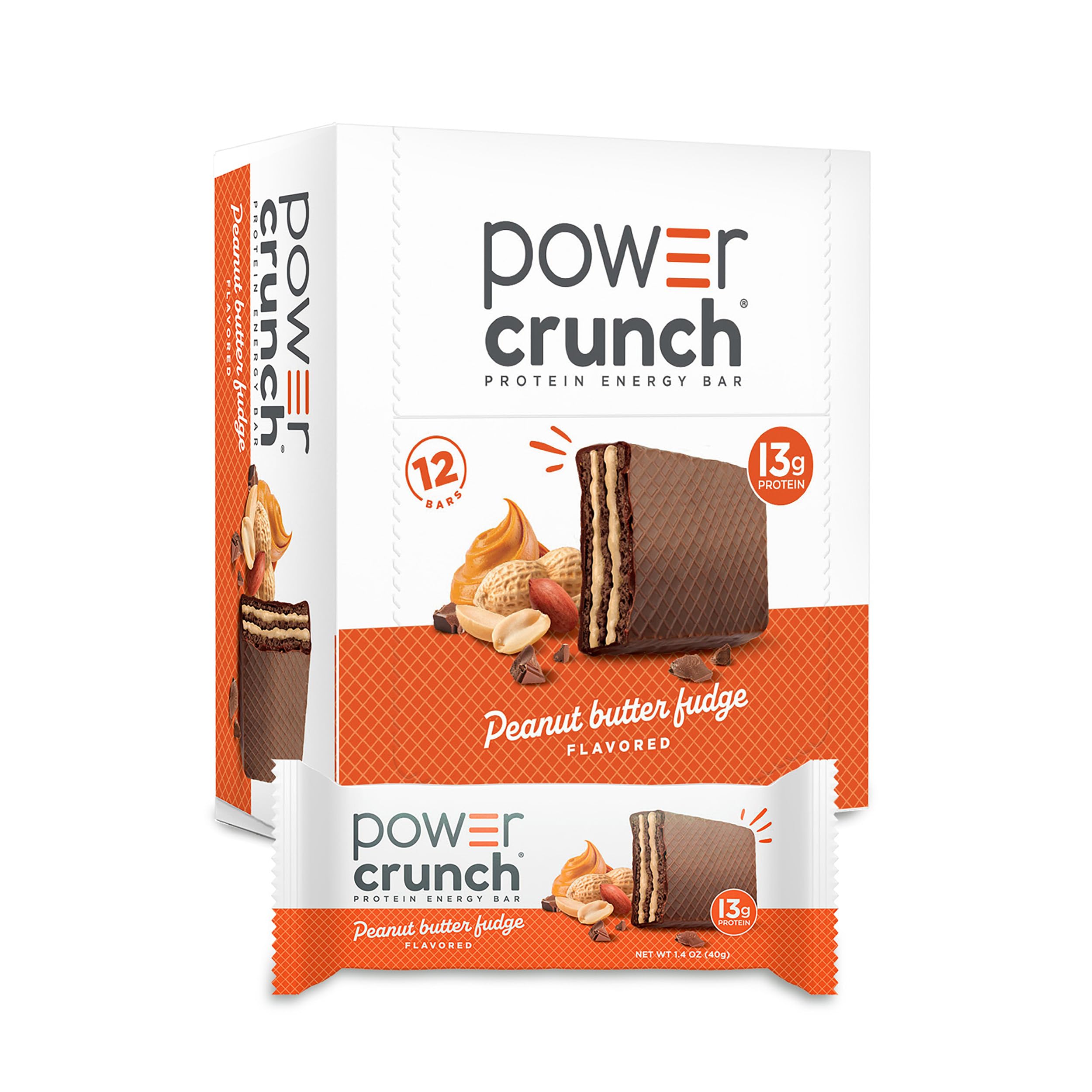 Power Crunch Peanut Butter Fudge wafer bar
