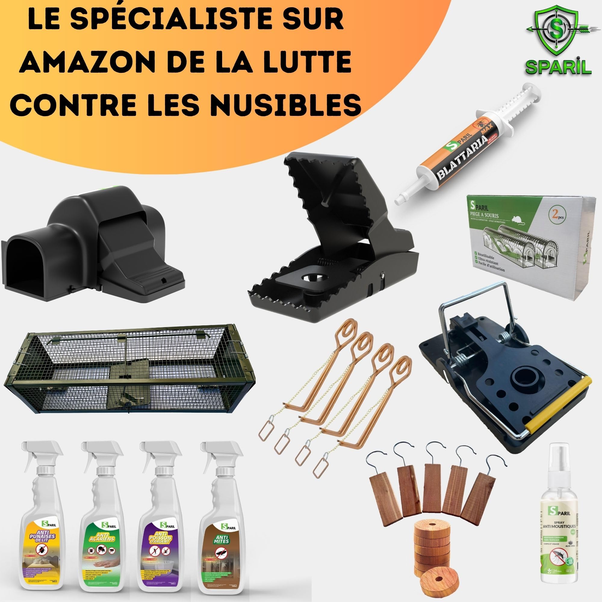 Piège à Taupe Putange Lot de 10 - Campagnol et Rat Taupier Éliminés sans Fumigène ni Poison - Kit Pro Gants + Clé d'Armement + Guide Vidéo