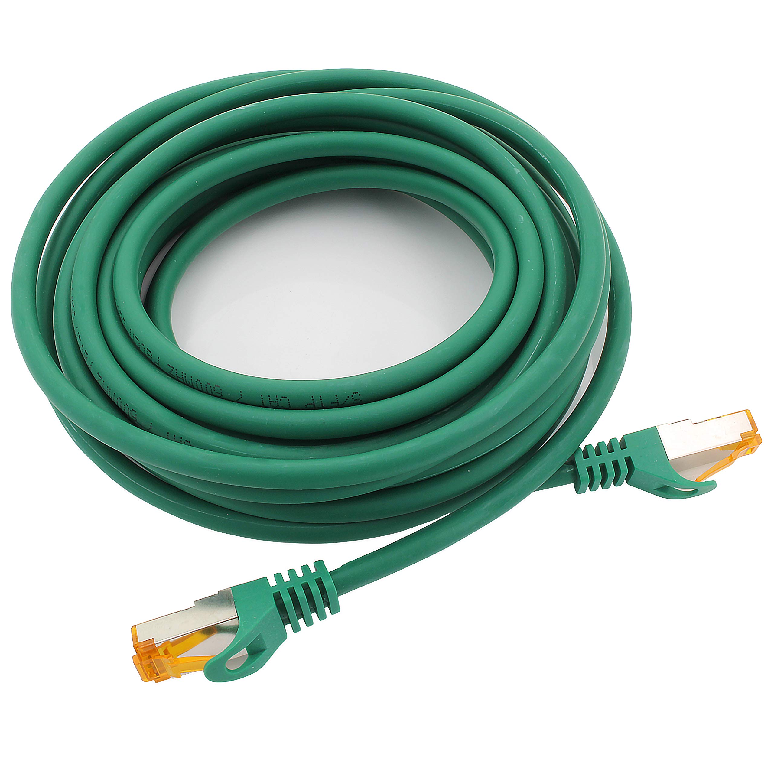 1aTTack.de 2m - Cat.7 Netzwerkkabel Grün - 10 Stück Gigabit Ethernet LAN Kabel 10000 Mbit s Patchkabel Cat7 Kabel S FTP PIMF Schirmung LSZH Cat.7 Rohkabel Rj45 Stecker Cat 6a - 10 x 2 Meter – Bild 4