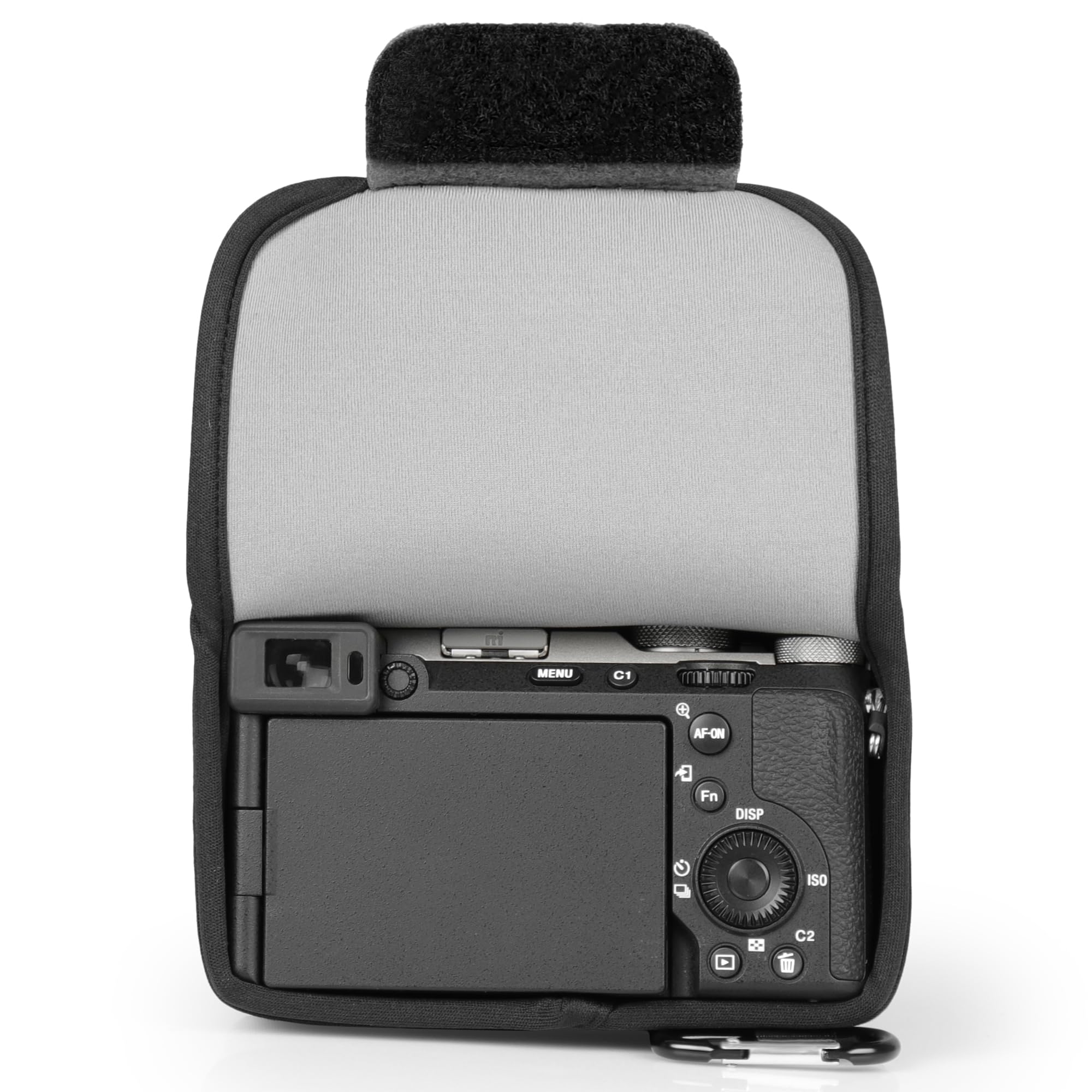 MegaGear Custodia in Neoprene per Sony Alpha a7C II (28-60mm) - Borsa Digitale Elegante e Protettiva per Fotografia (Grigio)