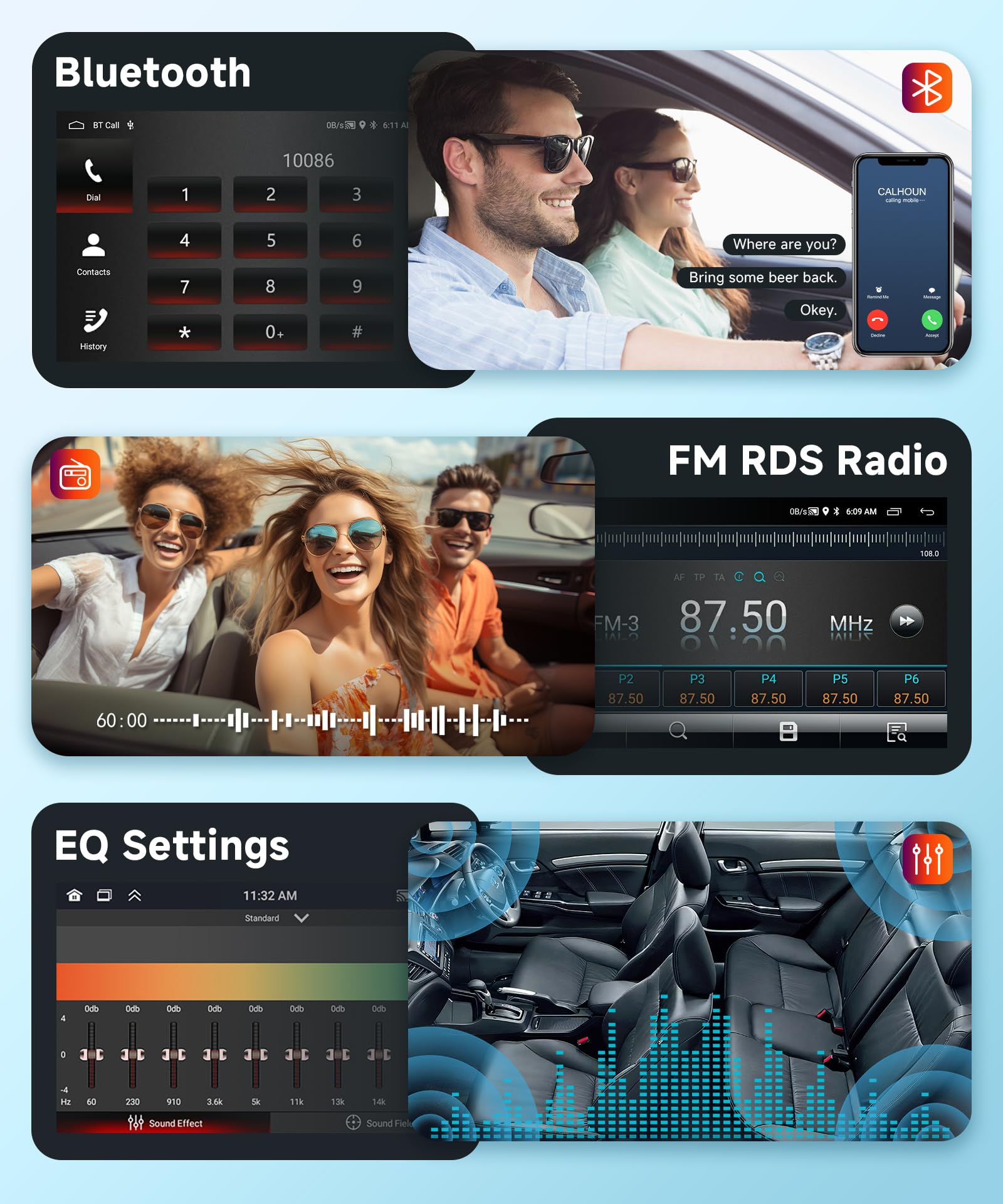 【2+64G】Hodozzy Carplay Autoradio per Alfa Romeo MITO 2008-2016,7 Pollici Stereo auto Bluetooth con Android Auto/WiFi/GPS/RDS/FM/USB+Telecamera Retromarcia