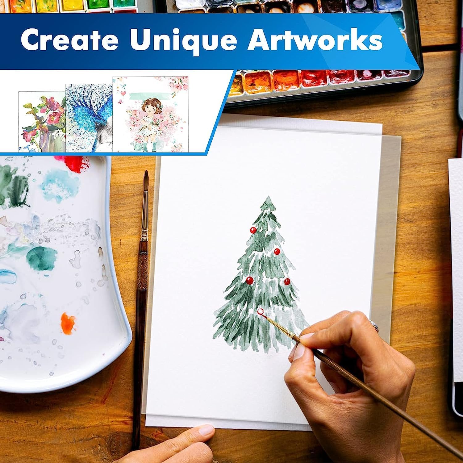 TXXATX 12 stuks acrylplaten, transparant, A4, 1 mm