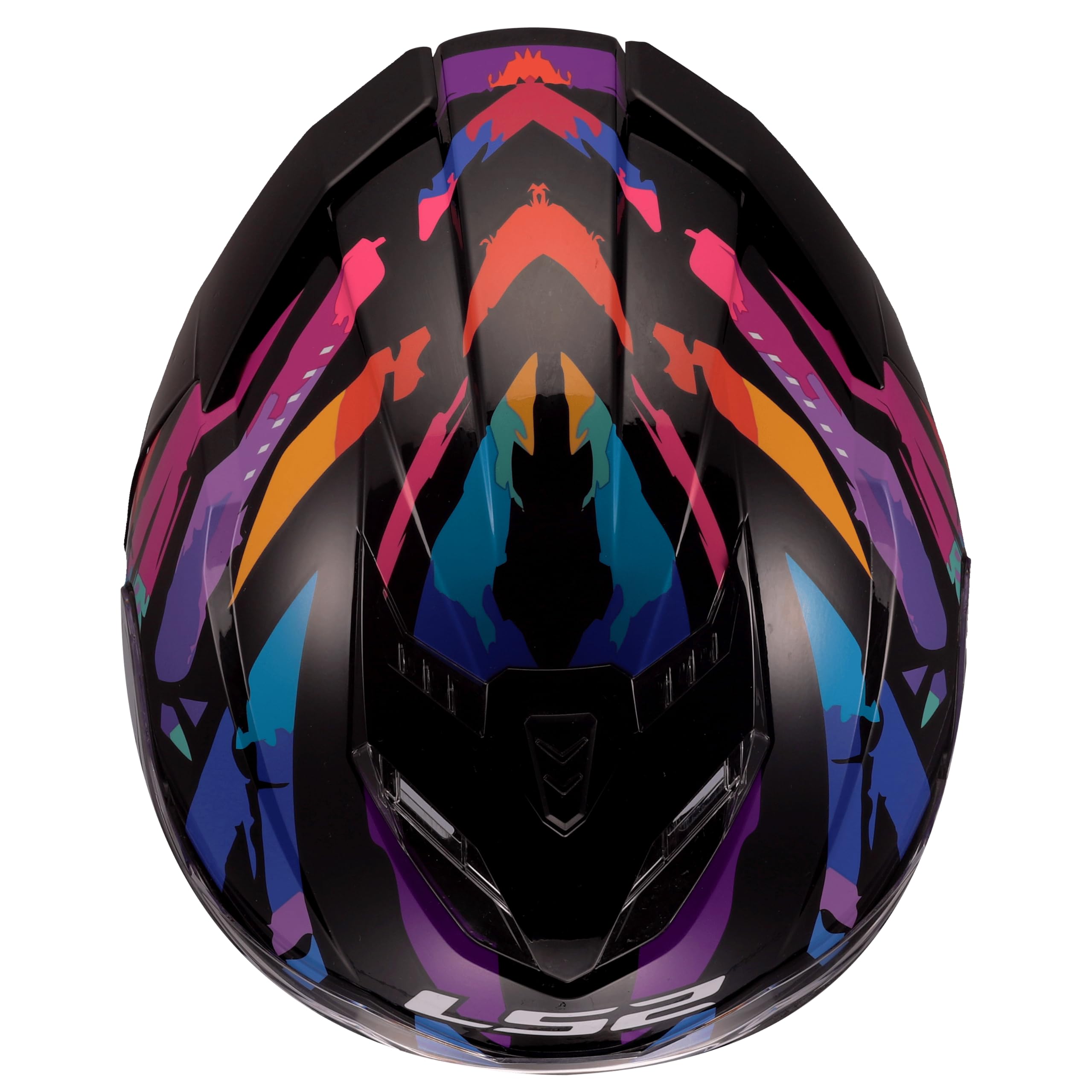 LS2, Casco Moto Integrale STORM III KAOS Black Purple Blue, XXS
