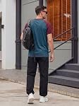 Rela Bota Men's Henley T Shirts Casual Short Sleeve Button Basic Tees Shirts for Men Lightweight Summer