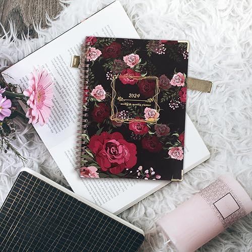 Miniatura 5 de MAGICLULU Calendario 2024, planificador de horario, planificador, agenda de oficina, cuaderno de citas, agenda de citas, cuaderno, calendario, bloc