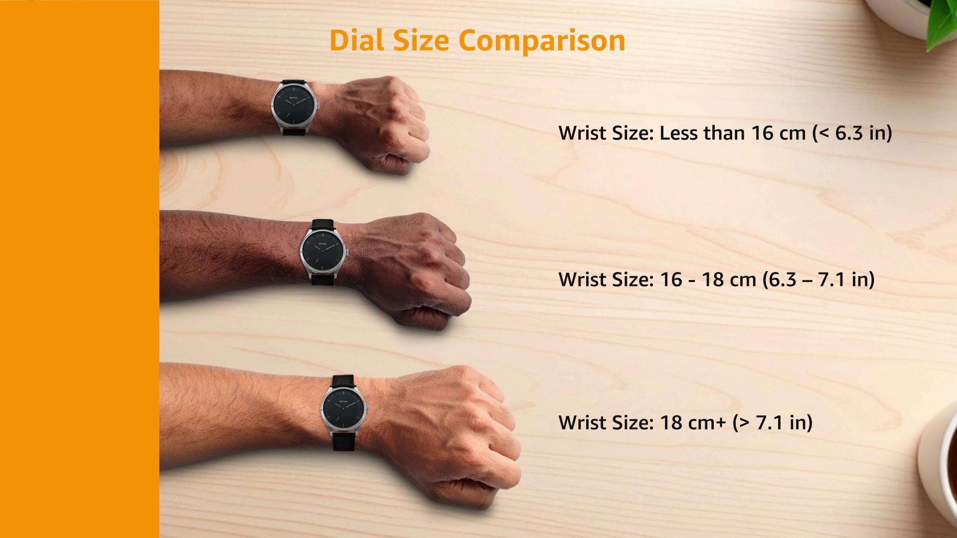 Titan Workwear Quartz Analog Black Dial Black Leather Strap Watch