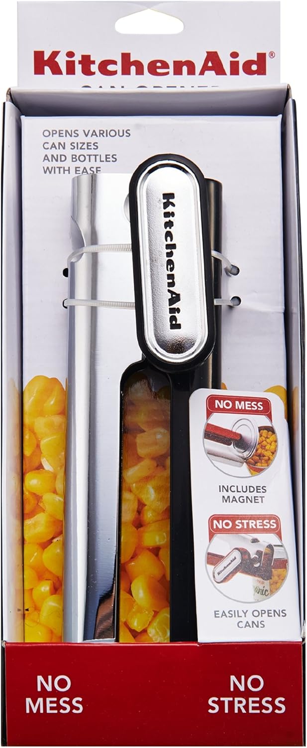 KitchenAid KD199OHOBA No Mess, No Stress Can Opener, One Size, Matte Black : Home & Kitchen