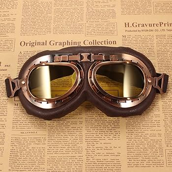 Amazon.com: TYSKL Gafas de motocicleta retro piloto gafas de niebla caliente gafas ATV Bike Motocross gafas protectoras : Automotriz