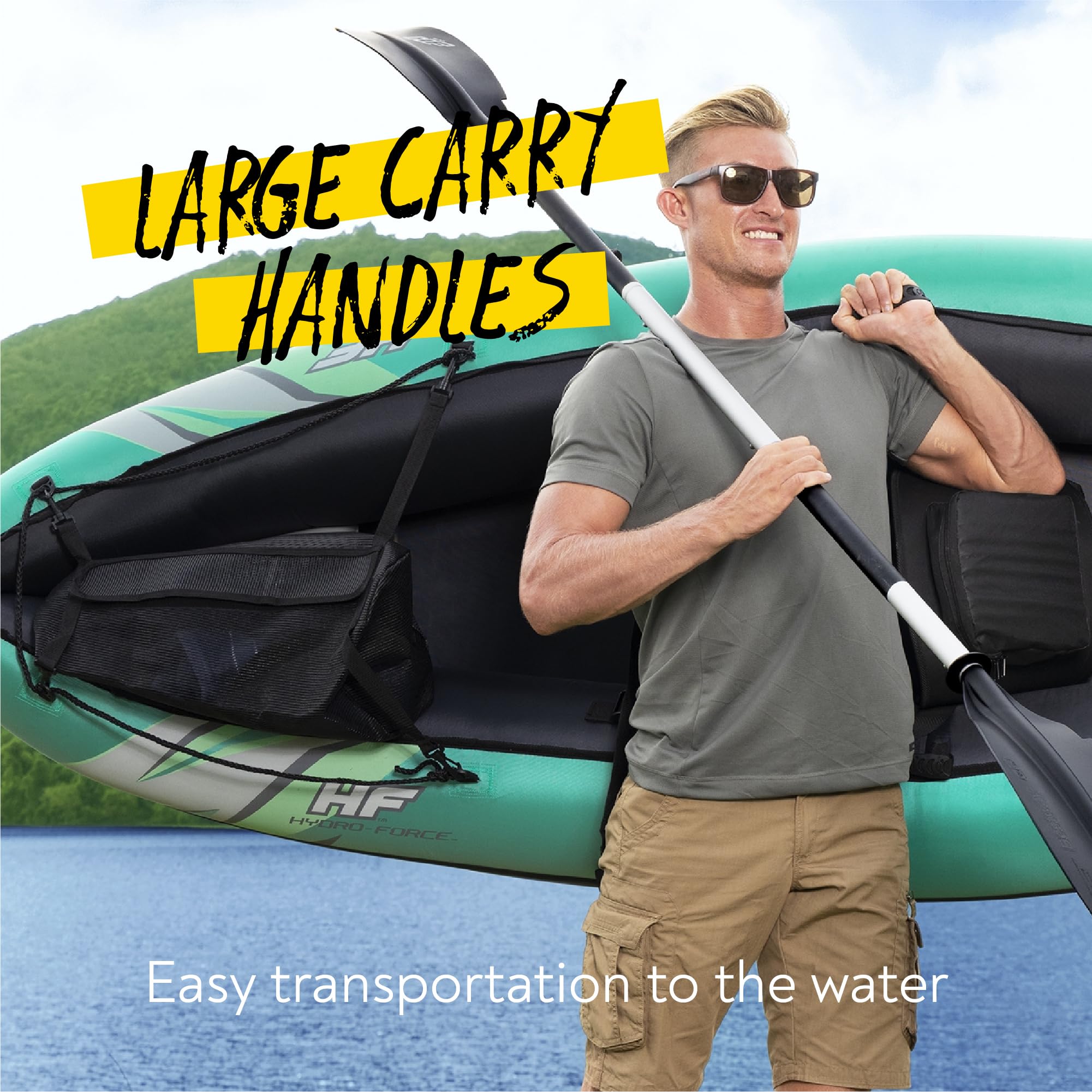 Bestway 65118-7 Kayak gonfiabile Ventura da 280x86 cm, 1 persona