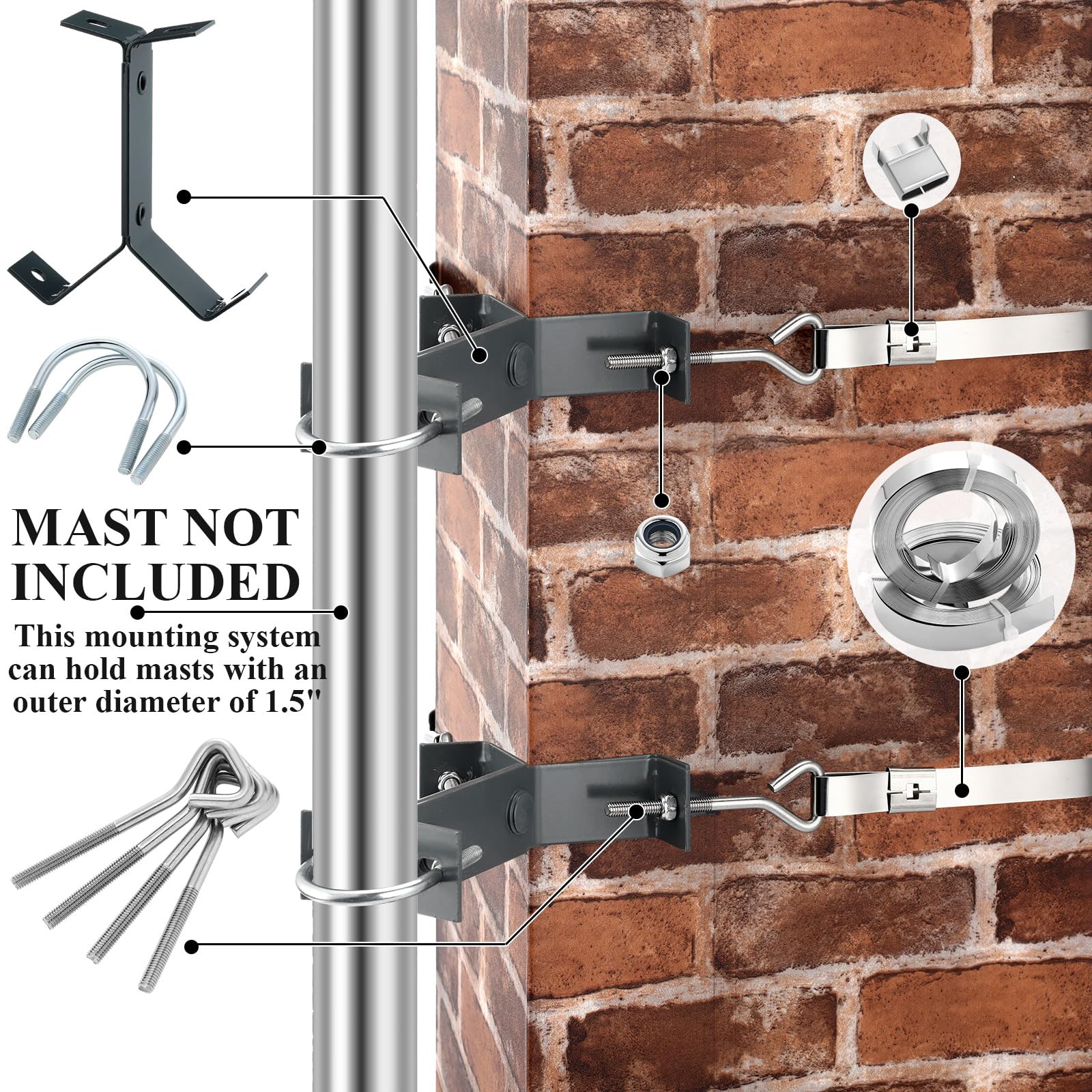 Montaje De Antena De Parche Para Exterior, Sopor... – Grandado