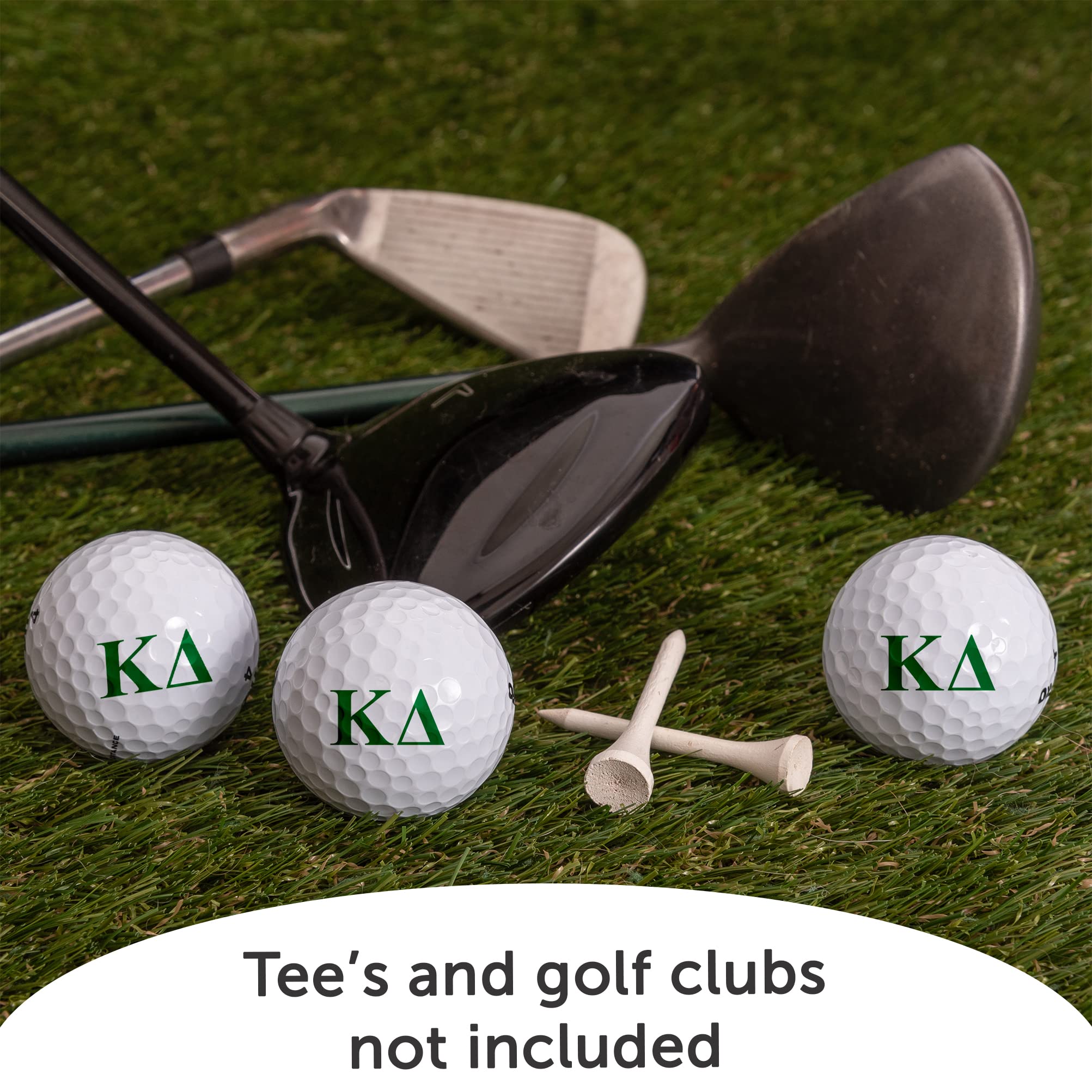 Desert Cactus Kappa Delta Golf Balls 3 Pack Full Color Golf Ball (Letter)