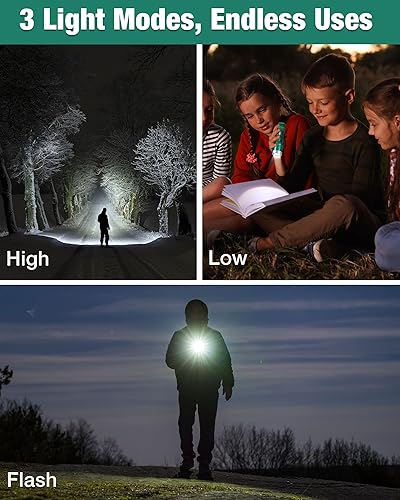 Miniatura 4 de EverBrite Mini linterna, luz de flash LED con 3 modos, 3 pilas AAA incluidas, linterna pequeña resistente al agua para emergencias y campamento,