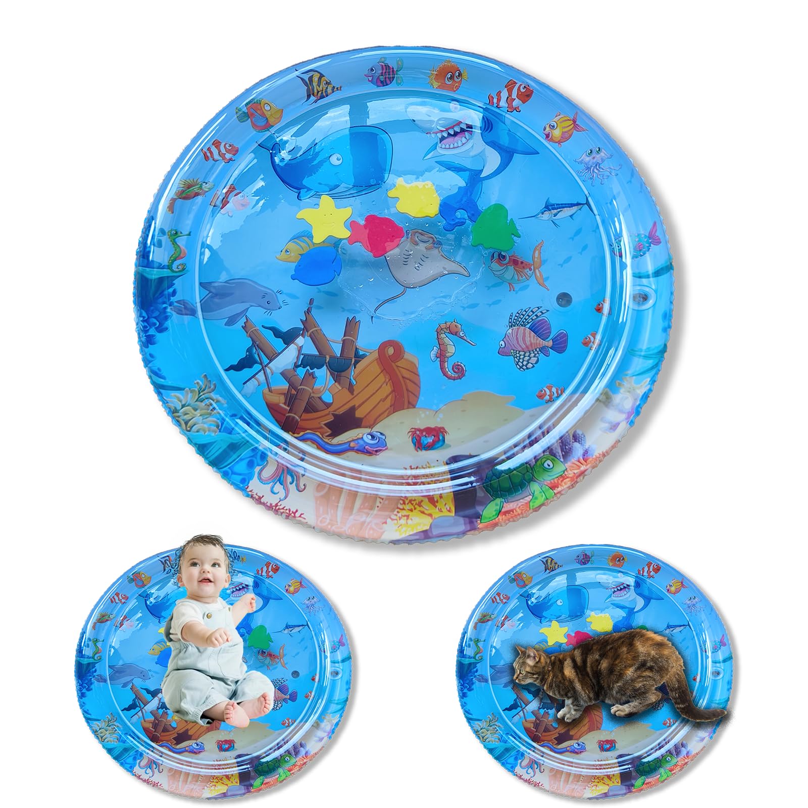 wuboiry Cat Cooling Pad, Portable Water-Filled for Dogs and Cats, Easy to Clean, Suitable for All Types of Pets, Keep Your Pets Cool in The Summer (