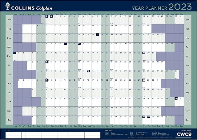 Collins Colplan A1 Yearly Wall Planner 2023 - (CWC9-23)